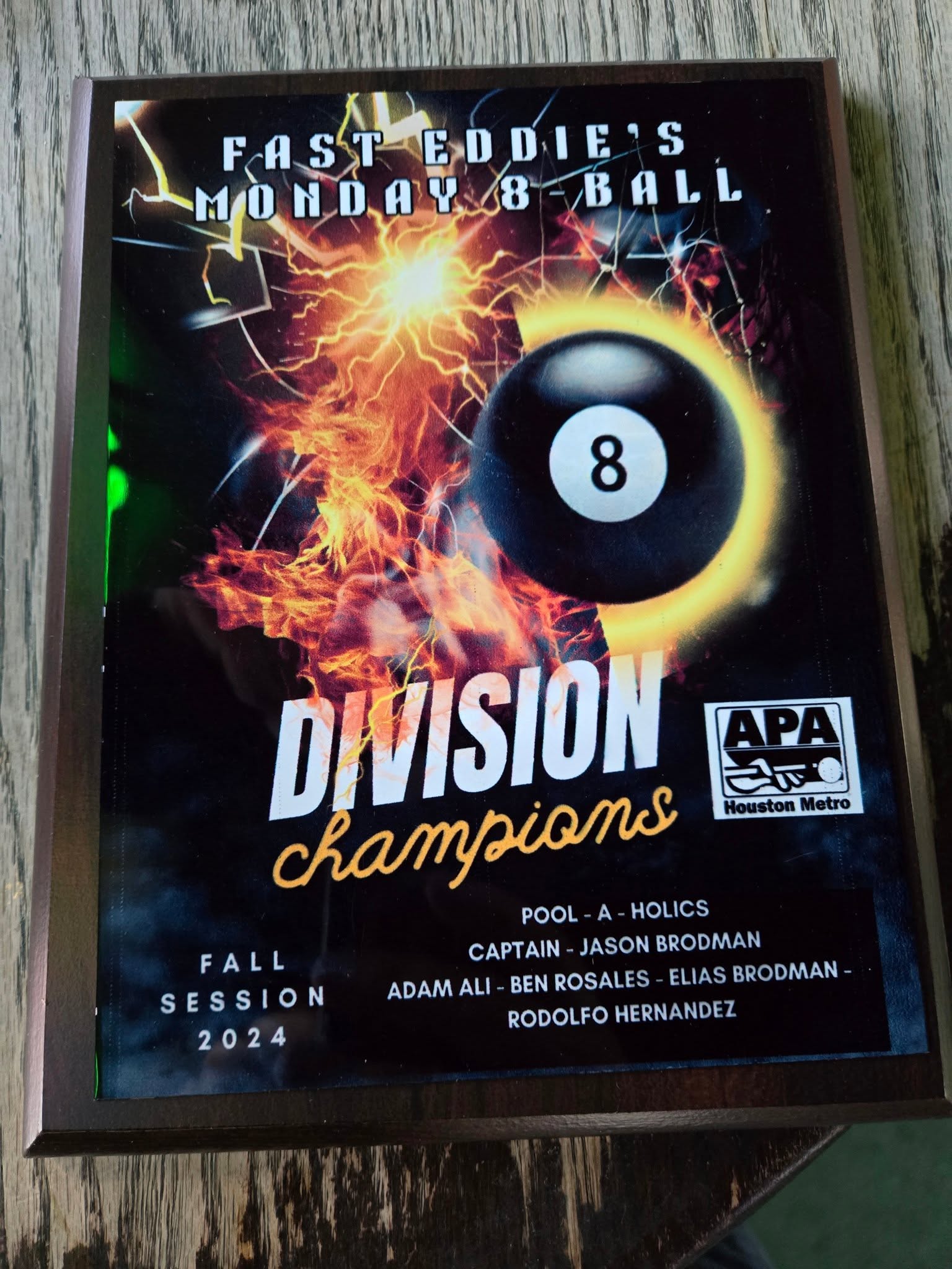 Elias and I are division champs again!