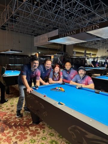 Went up first in 9-ball nationals and won it 31 to 17. Rio Las Vegas.